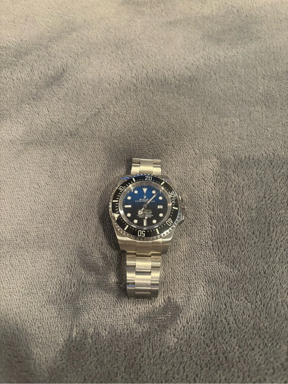 NEW: Deep Sea-Dweller Silver Blue Black Divers Watch